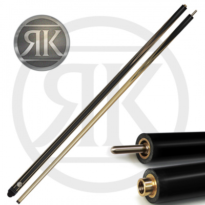Кий Топаз, черный граб/граб, 14-запилов, 2PC(ЯК)