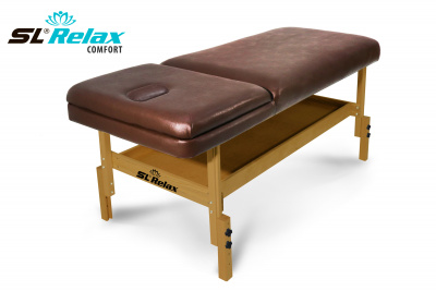 Массажный стол Relax Comfort коричневая кожа